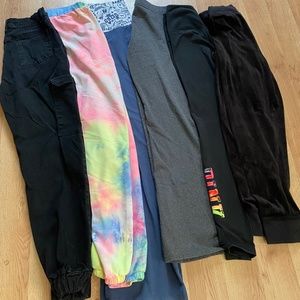 **Bundle** lot of 6 yoga pants/joggers